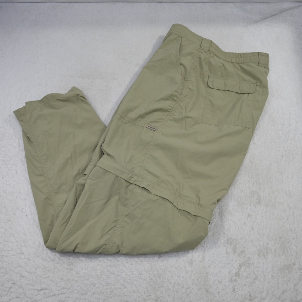 ExOfficio Convertible Pants Women XL Khaki Buzz Off Insect Shield Hiking Outdoor